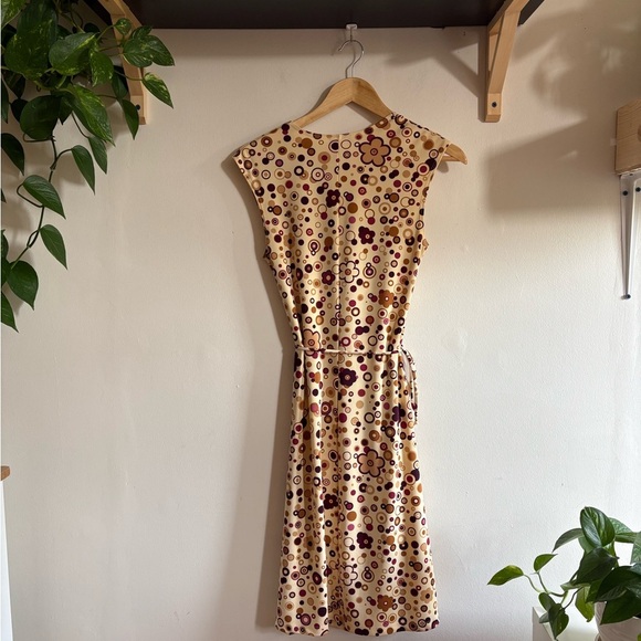 Rave Retro Flower Print Midi Dress – M (fits S-M) - Picture 4 of 5